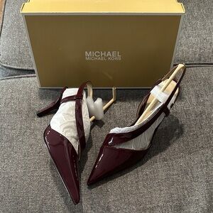 Michael Kors Dark Red Patent Heels
